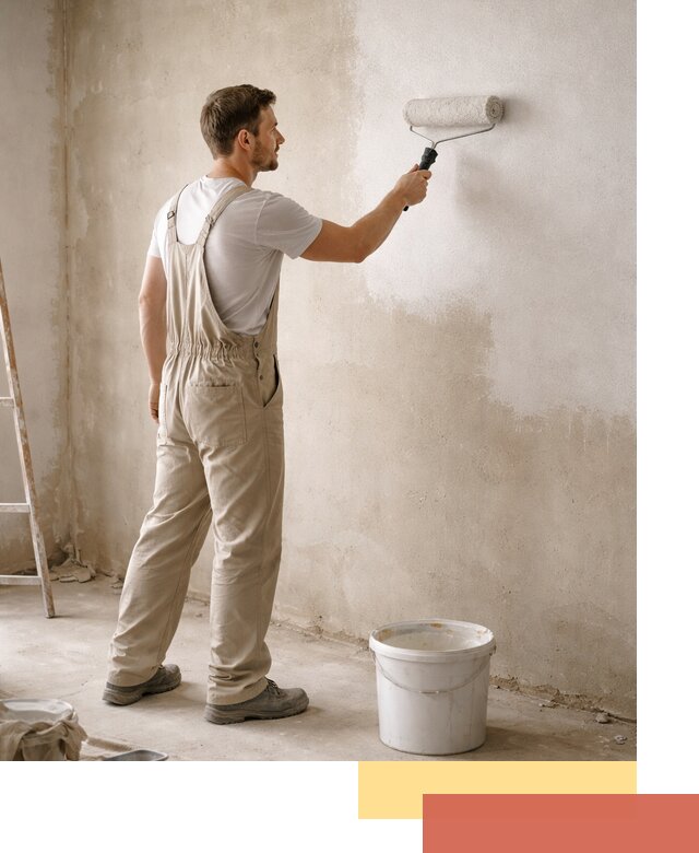 Грунтовка стен под отделку в Юрге профессиональным раствором