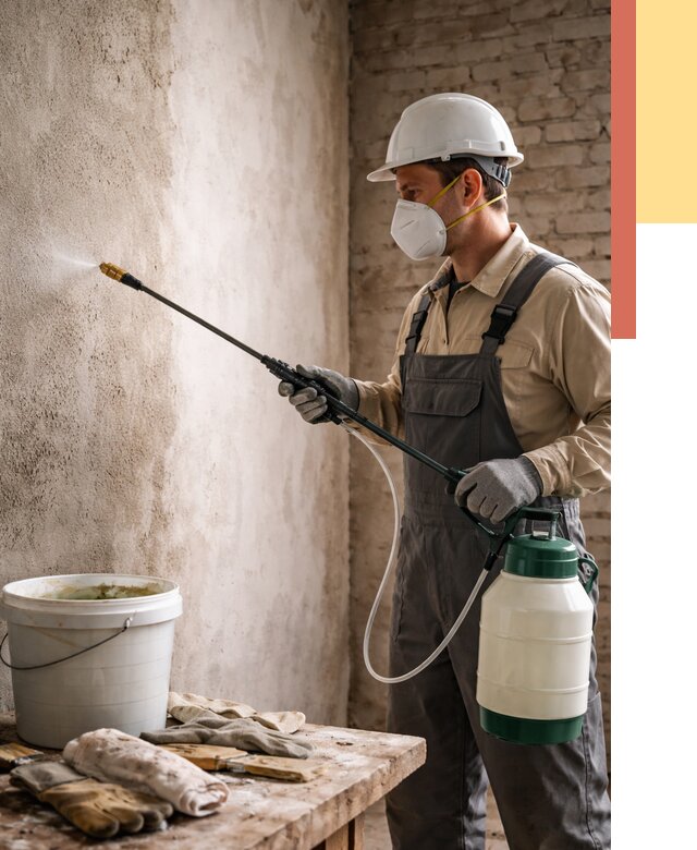 Антисептическая обработка стен в Юрге от 1284 руб. — быстро и недорого | ОТДЕЛОЧНИК-Юрг