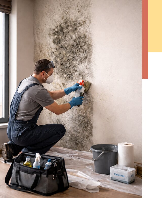 Удаление плесени со стен в Юрге от 2300 руб. — быстро и недорого | ОТДЕЛОЧНИК-Юрг