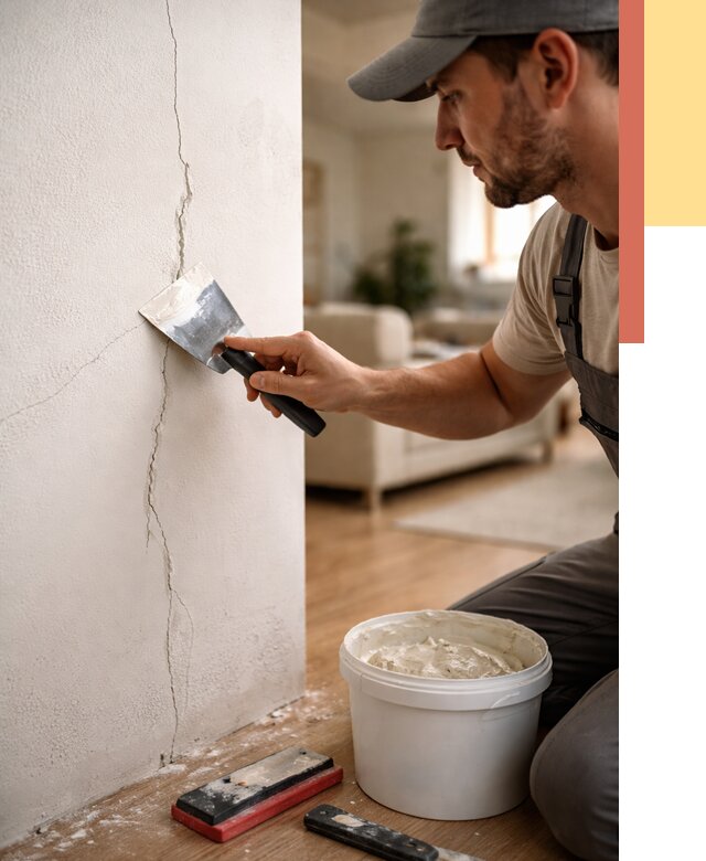 Заделка трещин и сколов в Юрге от 2621 руб. — быстро и недорого | ОТДЕЛОЧНИК-Юрг