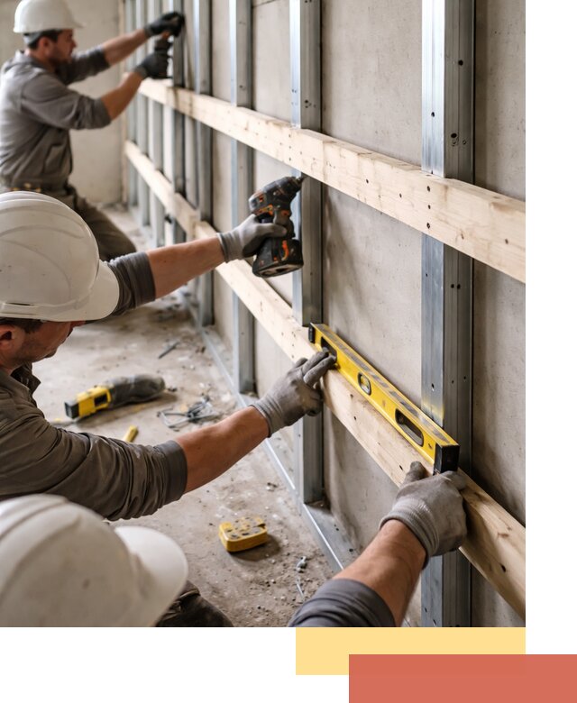 Устройство обрешетки под панели в Юрге