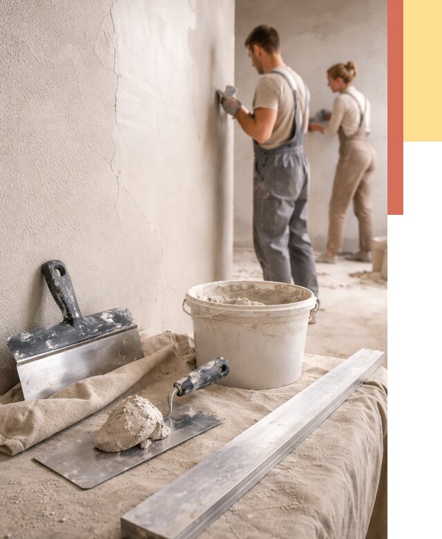 Штукатурка стен гипсовая в Юрге от 4813 руб/м2 — быстро и недорого | ОТДЕЛОЧНИК-Юрг