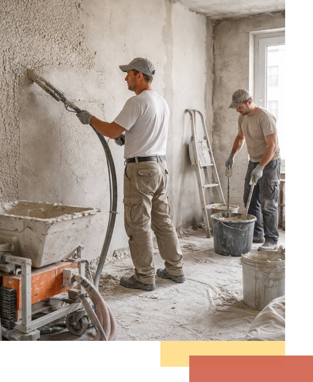 Машинная штукатурка стен в Юрге — быстро и качественно