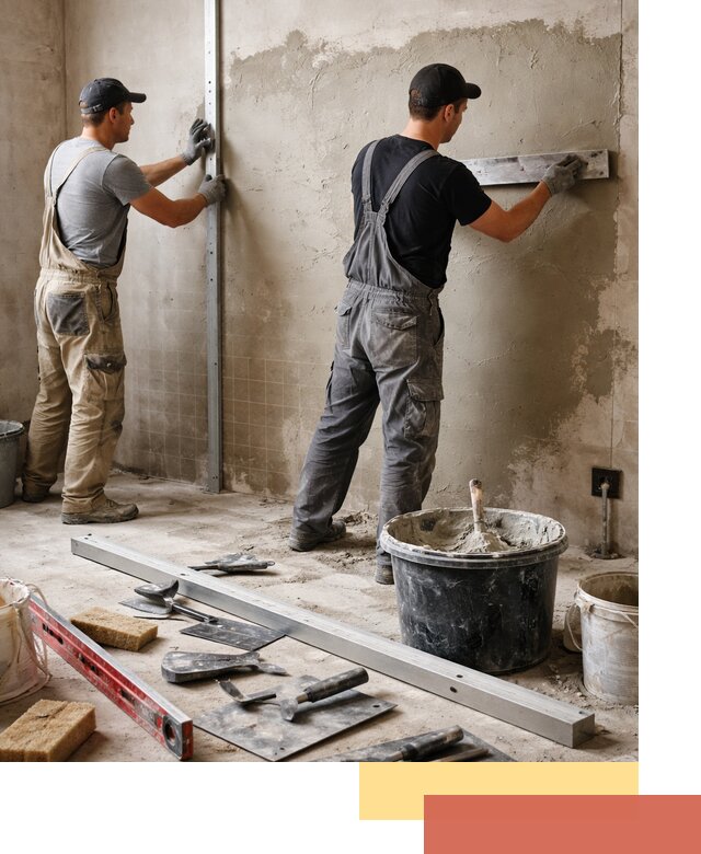 Профессиональная штукатурка стен под плитку в Юрге