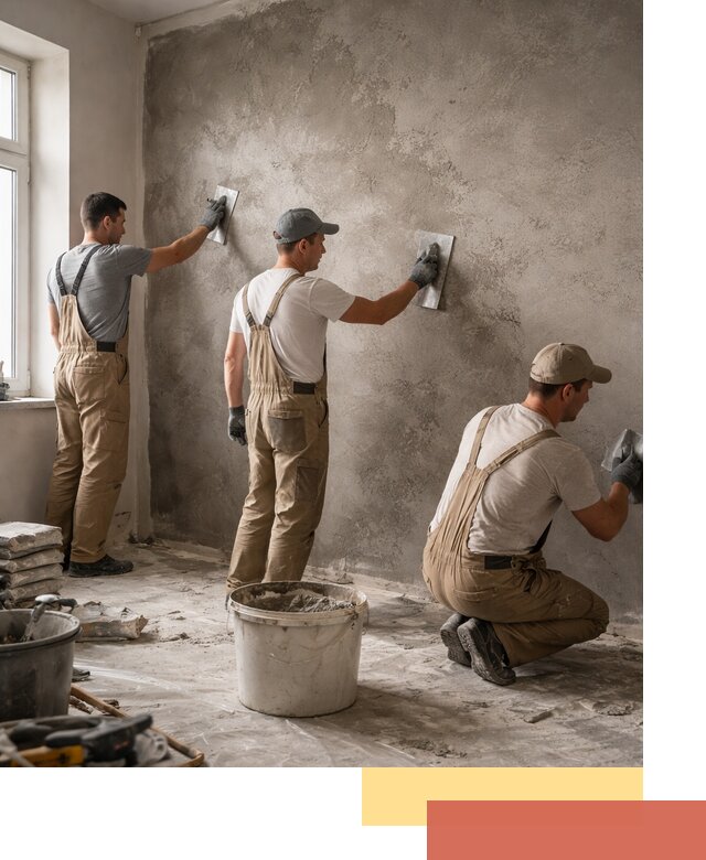 Декоративная штукатурка под бетон в Юрге для стен и потолков