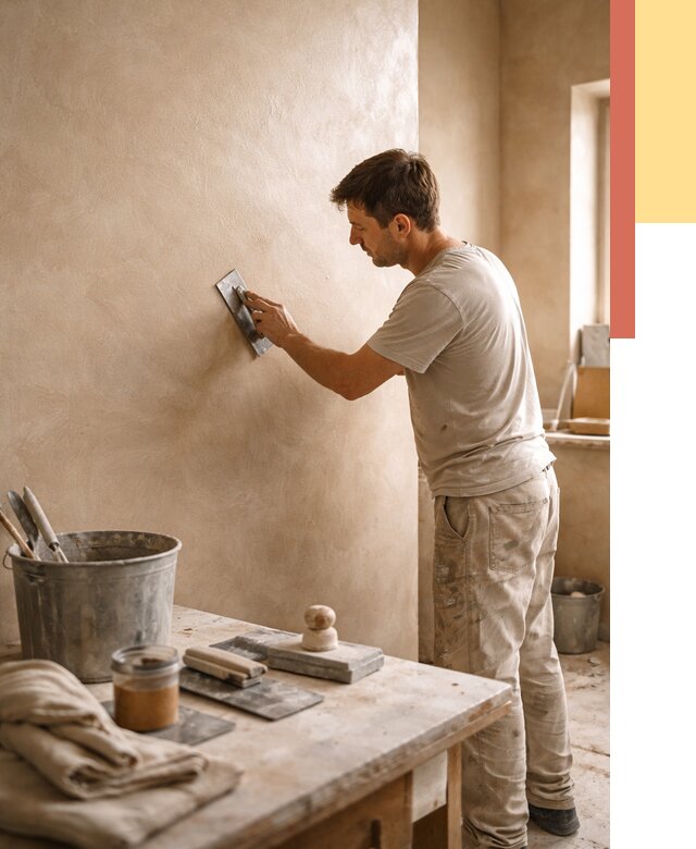 Марокканская штукатурка таделакт в Юрге под ключ от 4492 руб. | ОТДЕЛОЧНИК-Юрг
