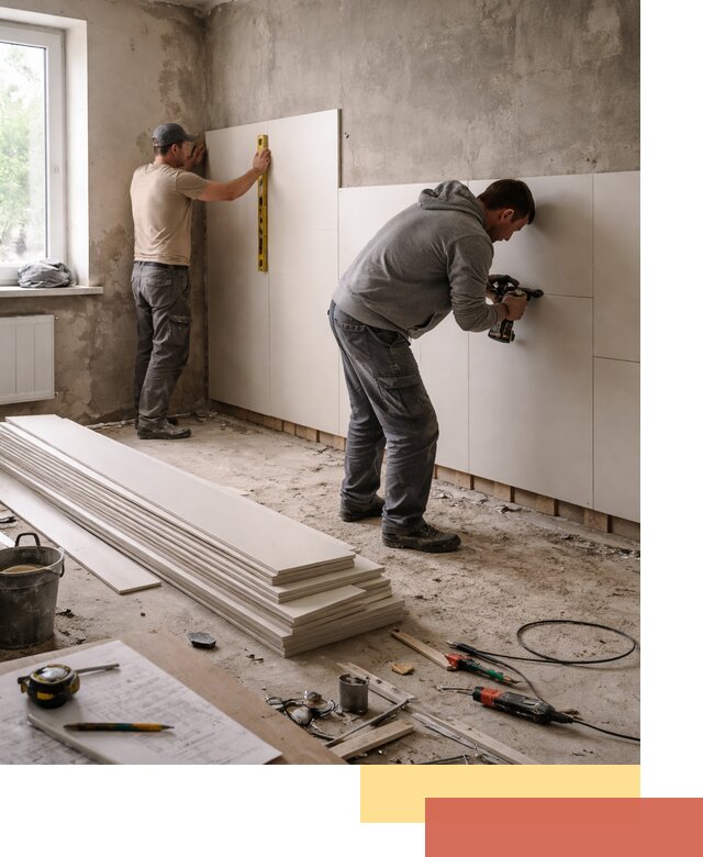 Монтаж ПВХ панелей на стены в Юрге качественно и быстро