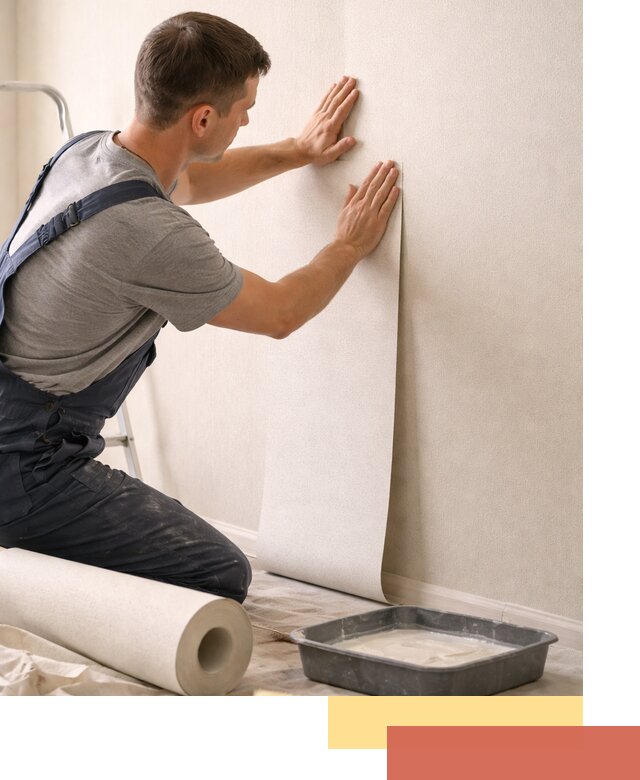 Поклейка флизелиновых обоев в Юрге качественно и быстро