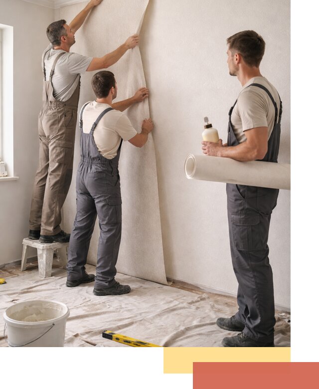 Оклейка стен обоями в Юрге — качественно и профессионально