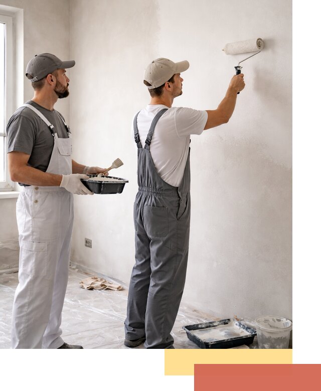 Покраска стен водоэмульсионной краской в Юрге