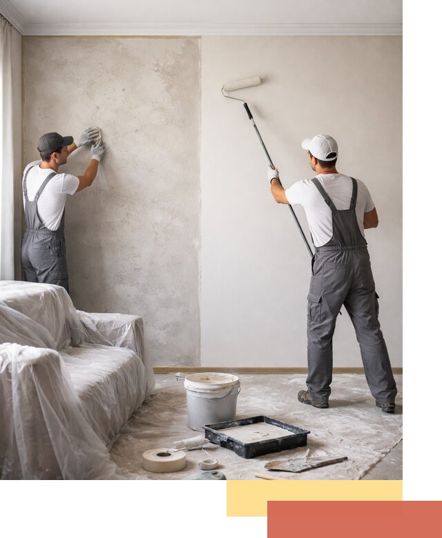 Покраска стен антивандальной краской в Юрге