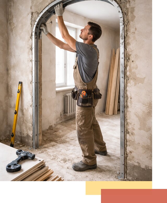 Устройство арочного проема в Юрге под ключ