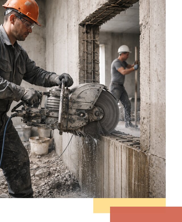 Алмазная резка проемов в Юрге быстро и точно