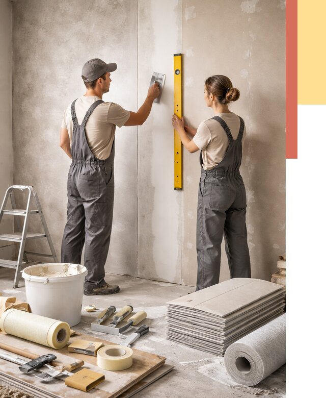 Отделка стен в Юрге от 1604 руб/м² — недорого, быстро, под ключ | ОТДЕЛОЧНИК-Юрг