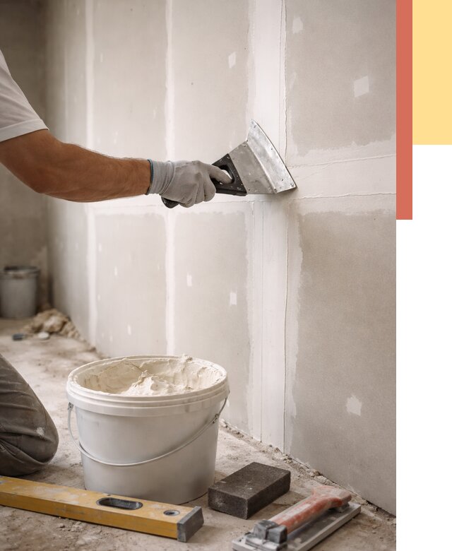 Шпаклевка перегородок из гипсокартона в Юрге от 2674 руб. — услуги ОТДЕЛОЧНИК-Юрг