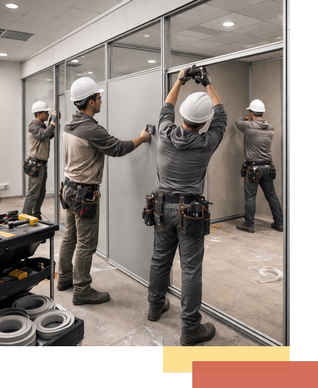 Мобильные офисные перегородки под ключ в Юрге