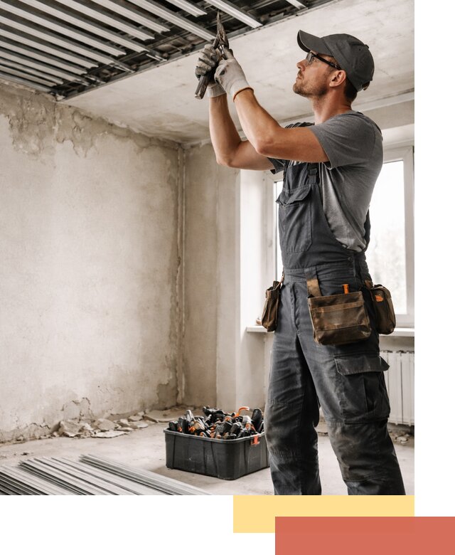 Демонтаж реечного потолка в Юрге быстро и аккуратно