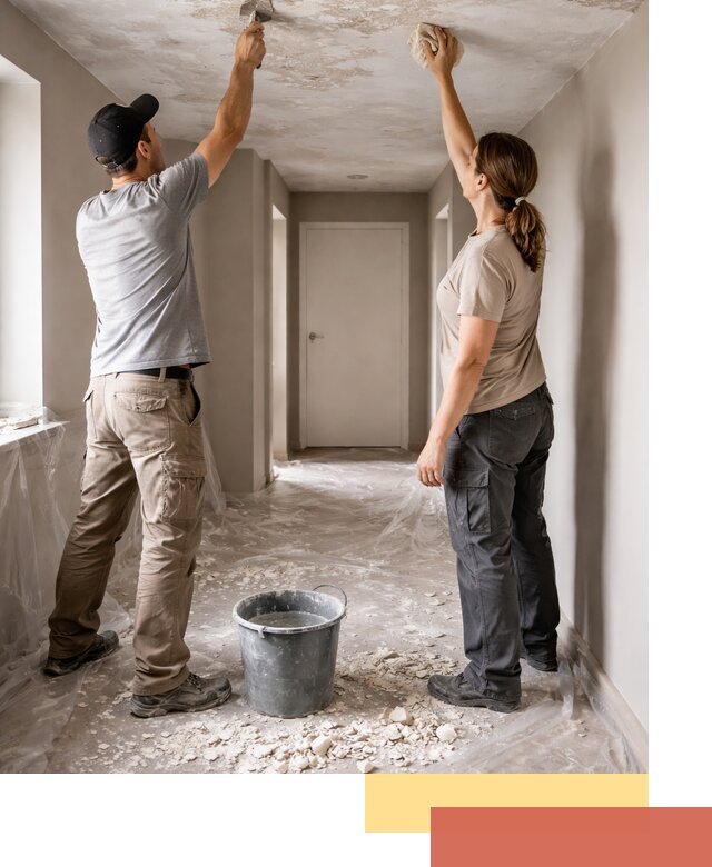 Удаление побелки с потолка в Юрге — быстро и аккуратно