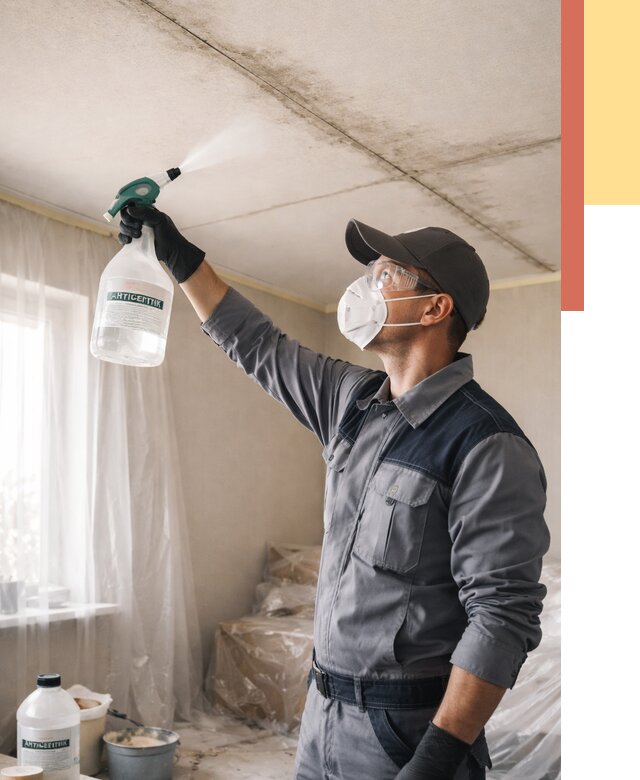 Антисептическая обработка потолка в Юрге от 2674 руб. | ОТДЕЛОЧНИК-Юрг