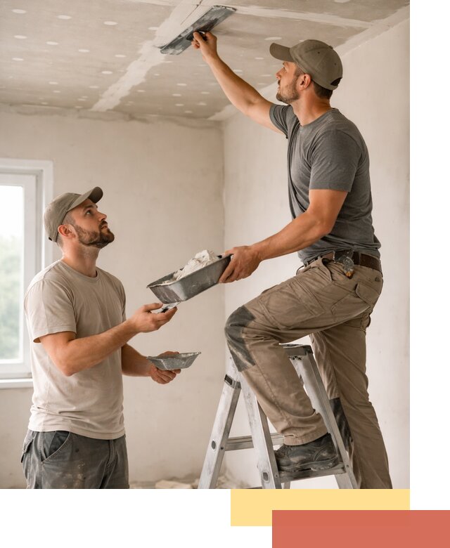 Шпаклевка потолка из гипсокартона в Юрге качественно и быстро