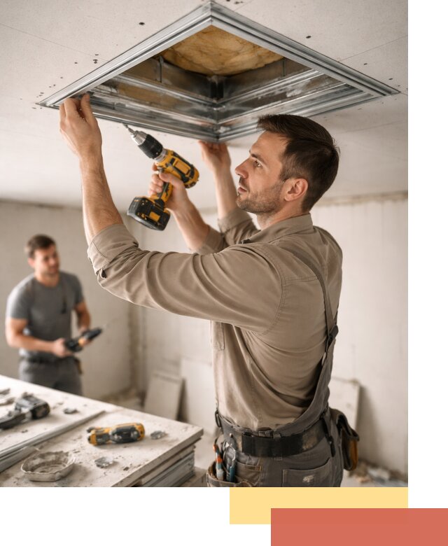 Монтаж люка в потолок из ГКЛ в Юрге