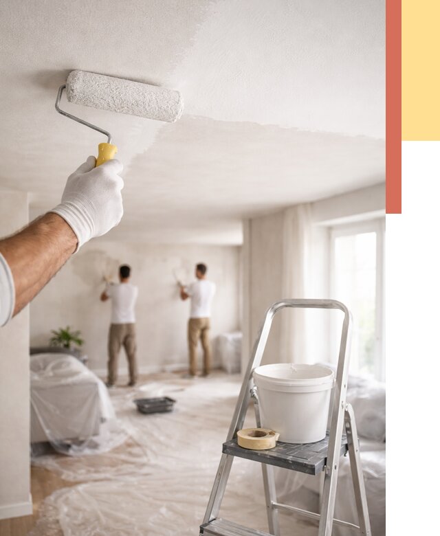 Покраска потолка акриловой краской в Юрге от 2674 руб. | ОТДЕЛОЧНИК-Юрг